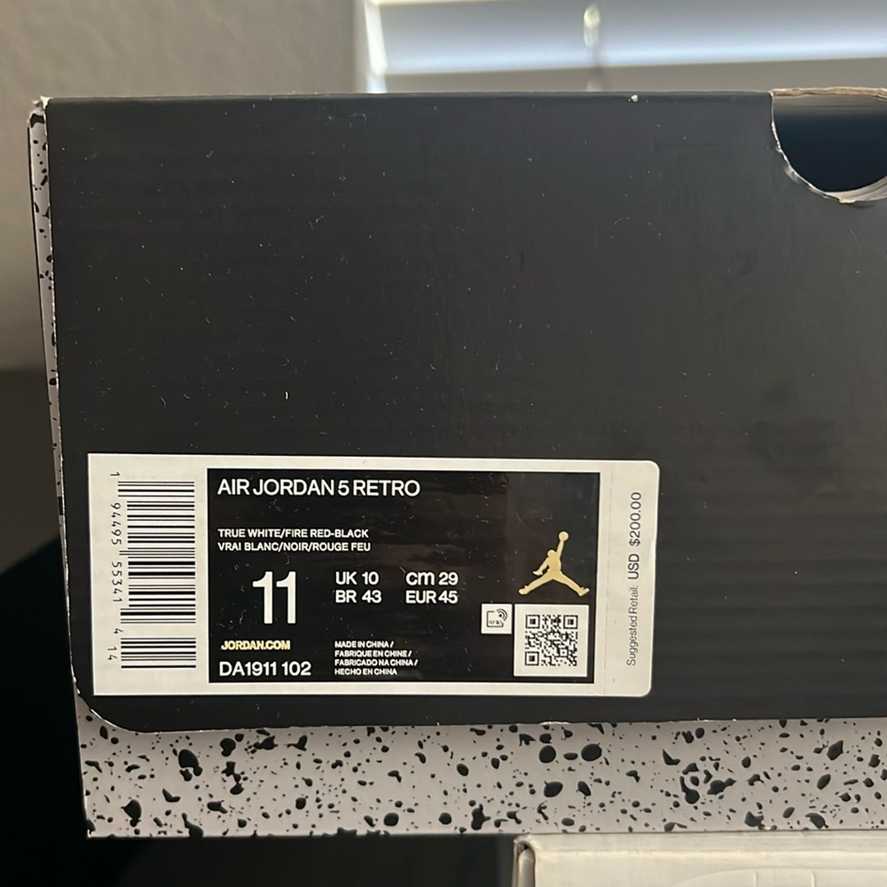 Used Air Jordan 5 Retro in size 11 men